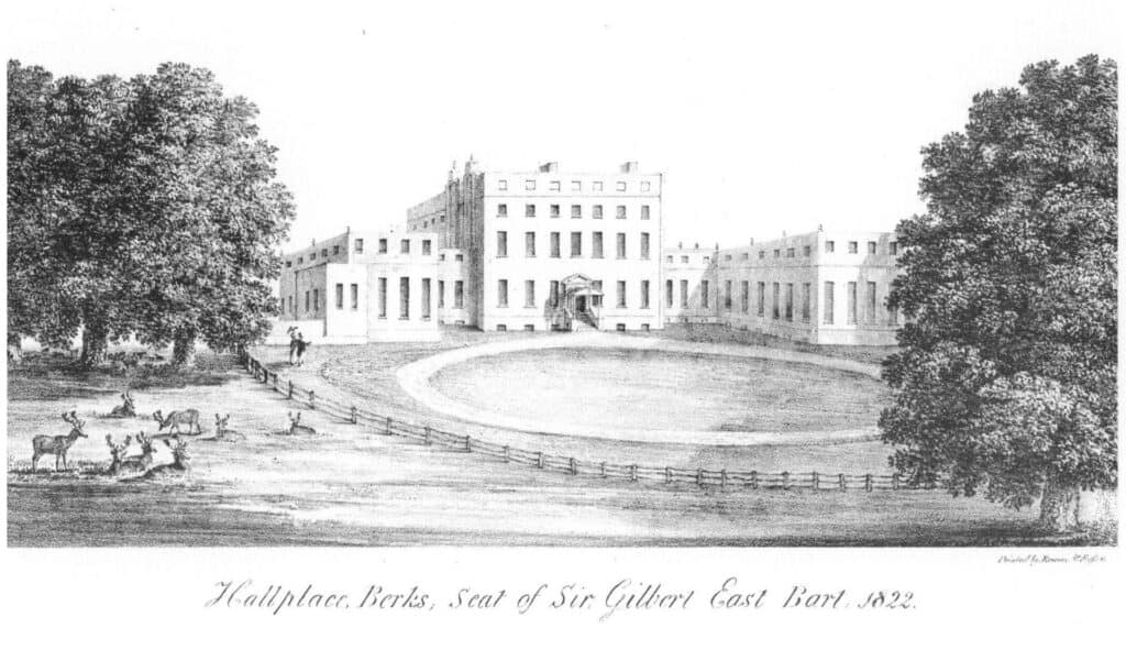 Drawing of Hall Place from 1822