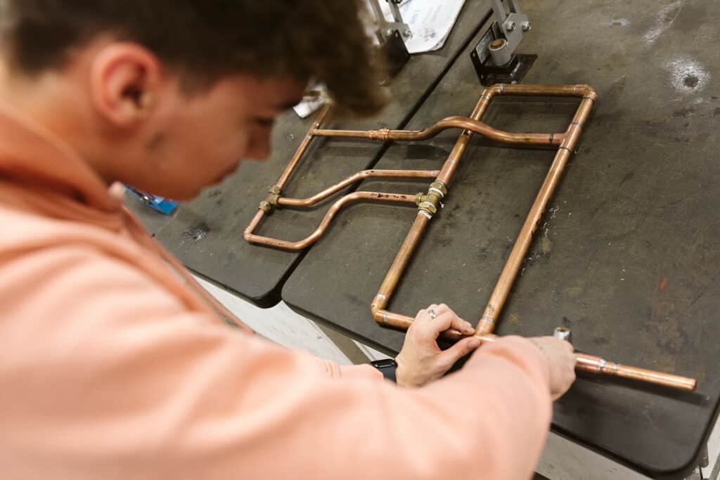 sport climbing students smiling