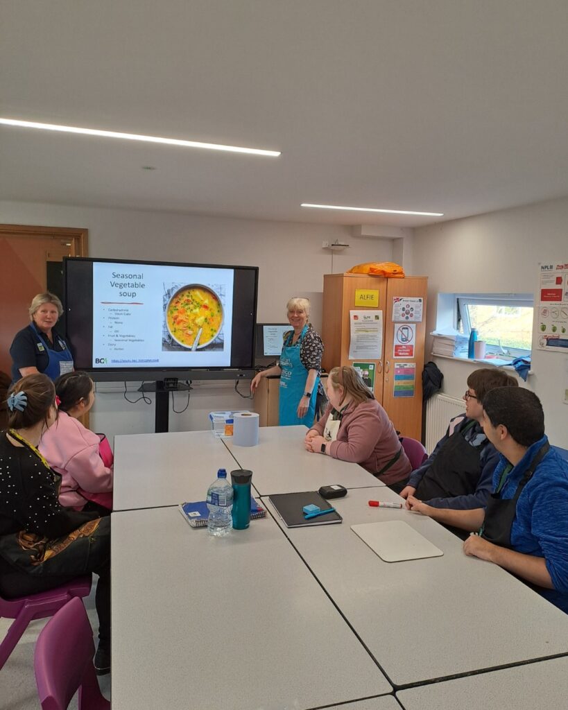 ALFIE students cooking